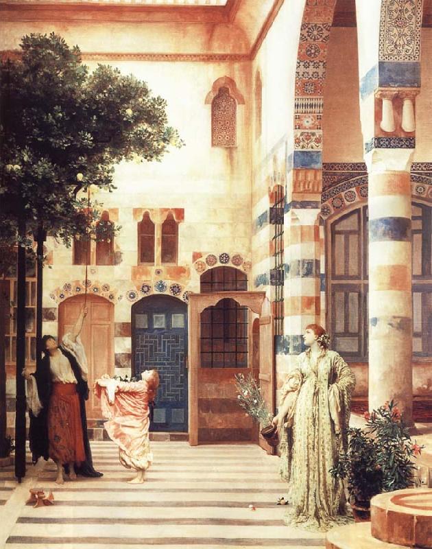 Lord Frederic Leighton Old Damascus The Jewish Quarter China oil painting art